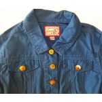 Kék rövid átmeneti kabát (140)