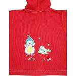 Fókás piros kardigán (68)