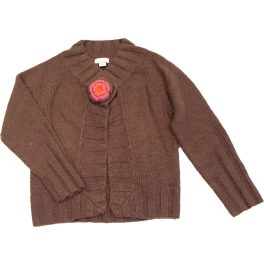 Gesztenyebarna kötött kardigán (110)