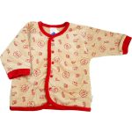 Állatos világosbarna kardigán (68)