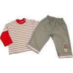 Zöld csíkos felső nadrággal (74)