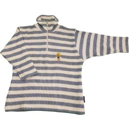 Méhecskés, szürke csíkos pulóver