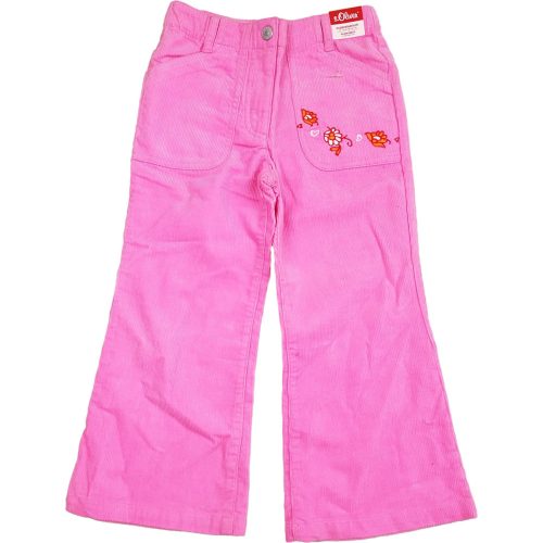 Hímzett pink kordnadrág (104)