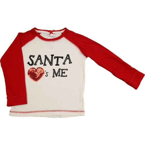 Love Santa Loves Me karácsonyi lányka felső - 92