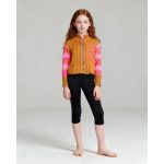 Virágos mustársárga kardigán (128)