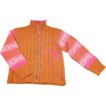 Virágos mustársárga kardigán (128)