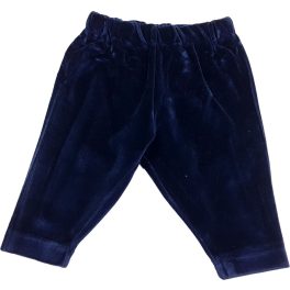 Sötétkék bársony nadrág (62-68)