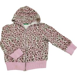 Párducmintás rózsaszín kardigán (80-86)