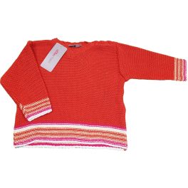 Téglavörös kötött pulóver