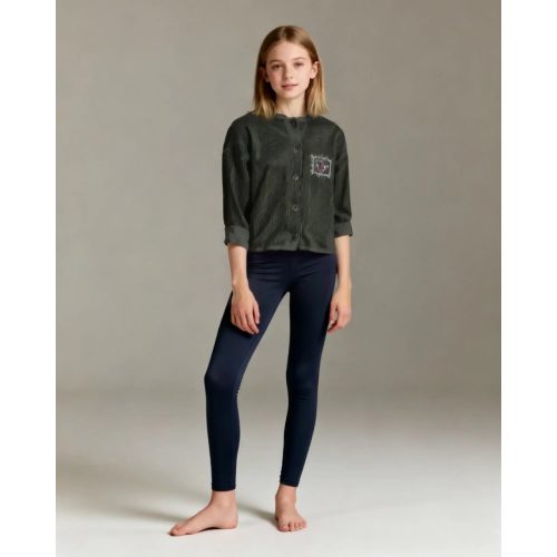 Mills sötétkék lányka pulóver (164)