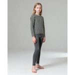 Mills mintás sötétkék lányka felső - 164-170 (ÚJ)