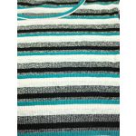 Csillogós, zöld csíkos felső (158-164)