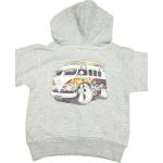 VW buszos szürke pulóver (74-80)