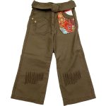 Hímzett keki nadrág (110)