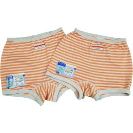 Narancs-bézs csíkos alsónadrág szett (140)