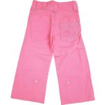 Rózsaszín, lepkés roll-up nadrág (104)