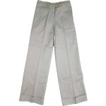 Felhajtott szárú szürke alkalmi nadrág (152)