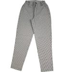 Tyúklábmintás fekete-fehér nadrág (134-140)