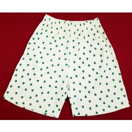 Szívecskés ekrü pizsama short (152)