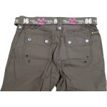 Csokibarna nadrág pálmafás övvel (140)