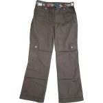 Csokibarna nadrág pálmafás övvel (140)