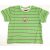 Csíkos világoszöld felső (62-68)