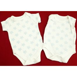 2 db-os csillagos fehér body szett (50)