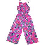 Virágos neonpink jumpsuit (164)