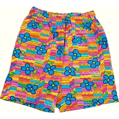 Kék virágos pink short (68)