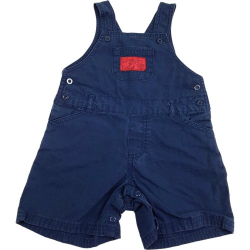 Feliratos sötétkék kantáros short (74)