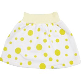 Sárga pöttyös fehér szoknya (86-92)