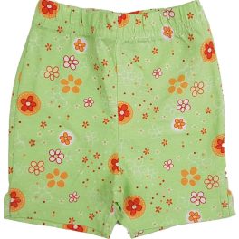 Virágmintás világoszöld short (68)