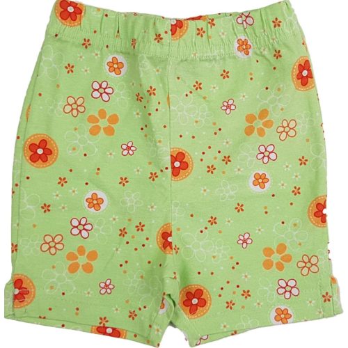 Virágmintás világoszöld short (68)