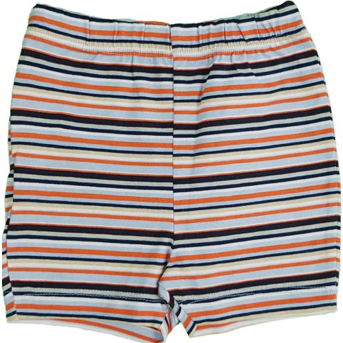 Világoskék-narancs csíkos short (68)