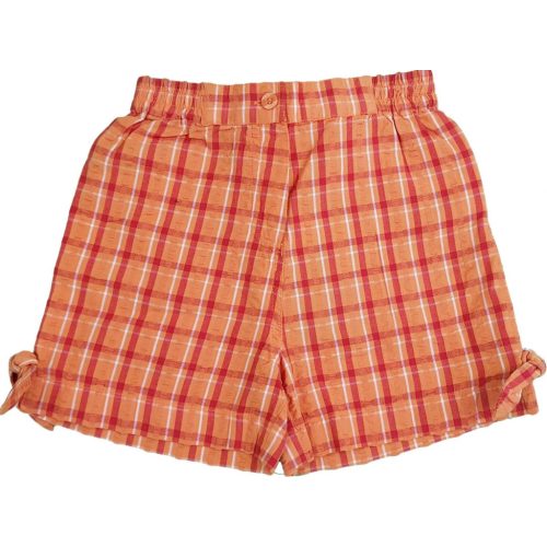 Kockás narancssárga short (104)
