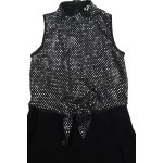 Csillogós fekete alkalmi jumpsuit (134)