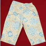 Világoskék virágos bézs nadrág (80)