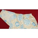 Világoskék virágos bézs nadrág (80)