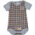 Nyuszis, kockás kék body (62)