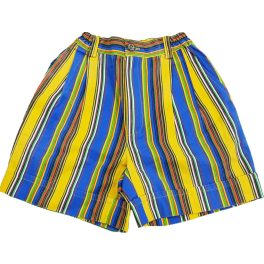 Kék-sárga csíkos rövidnadrág (116)