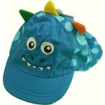 Dínós kék napvédő sapka (62-68)
