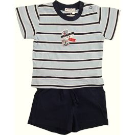 Hajós, csíkos kék felső shorttal (74)