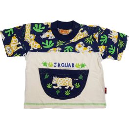 Jaguáros bézs-kék felső (74-80)
