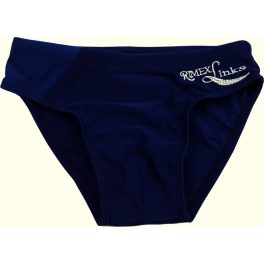 Feliratos sötétkék fürdőnadrág - 146-152 (ÚJ)