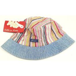 Farmerkék szegélyű, csíkos kalap (92)