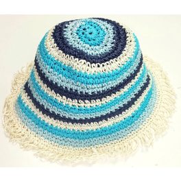 Kék-ekrü szalmakalap (98-104)