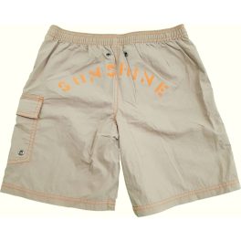 Feliratos drapp short (140)