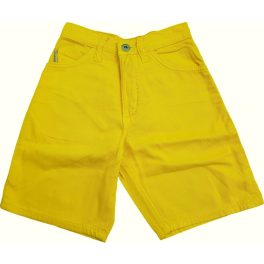 Citromsárga vászon rövidnadrág (122)