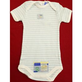 Világoskék csíkos fehér body (68)
