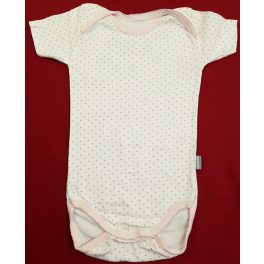 Szívecskés fehér body (80)